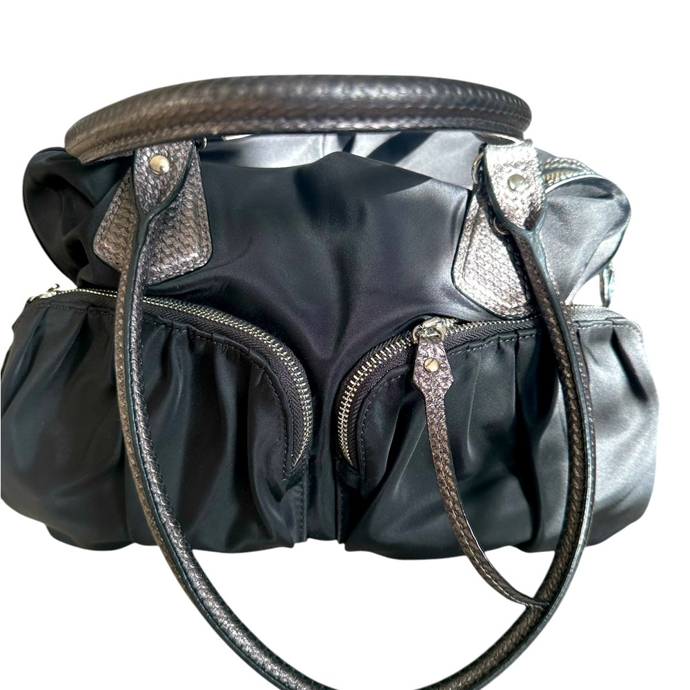 Elegant Black Leather Handbag